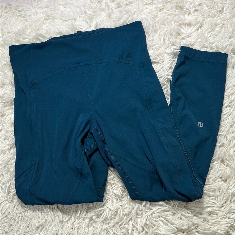 Lululemon Lead The Pack Crop 23" Nile Blue
